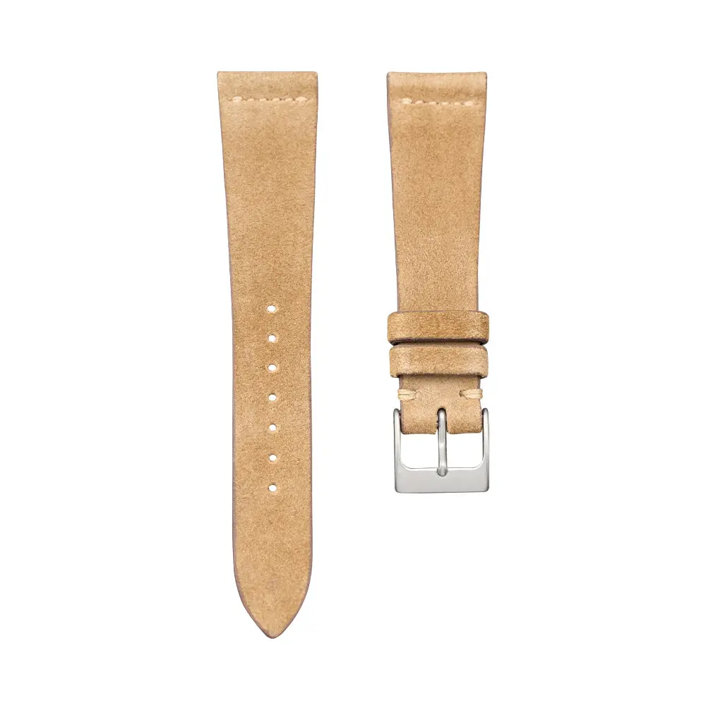 Beige English Suede Leather Strap 1