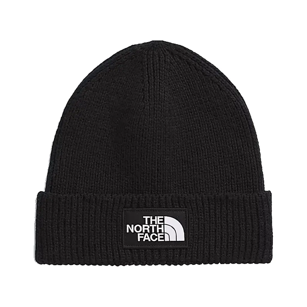 The North Face Logo Box Cuffed Beanie - Tnf Black (Jk3) 1