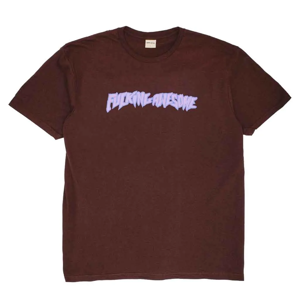 Fucking Awesome 2025 Stamp Logo S/S Tee - Brown 1