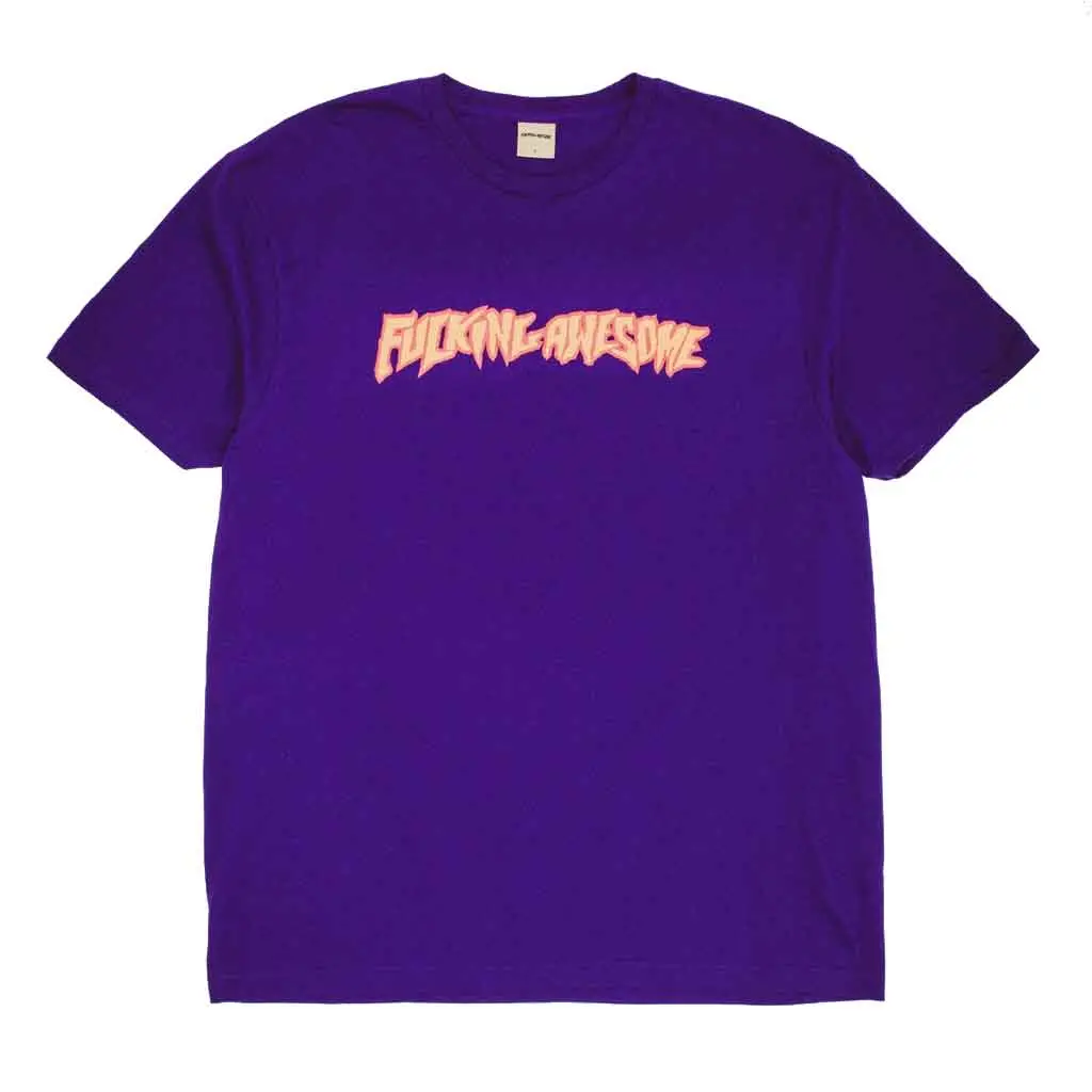 Fucking Awesome 2025 Stamp Logo S/S Tee - Purple 1