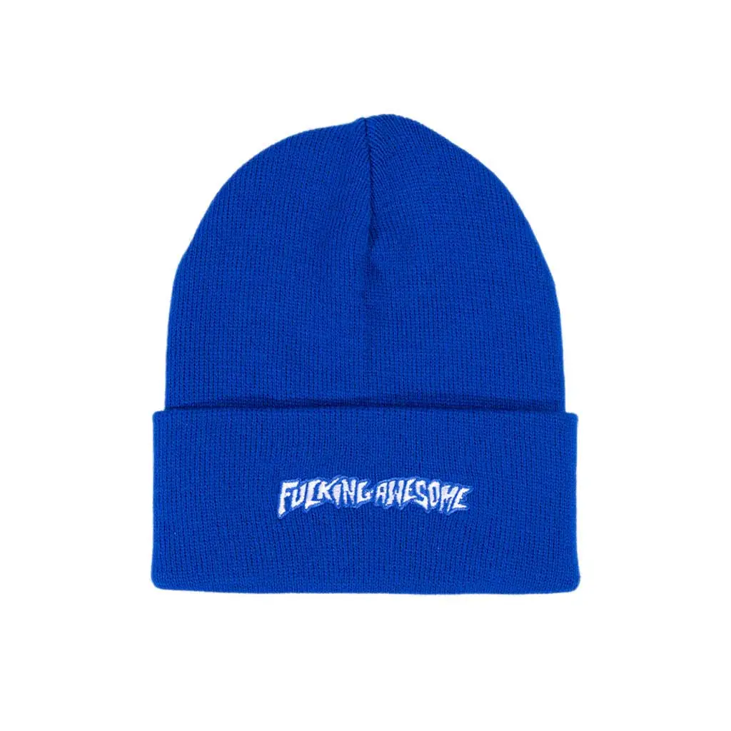 Fucking Awesome Little Stamp Embroidered Beanie - Royal 1