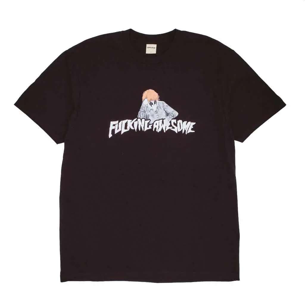 Fucking Awesome Aidan Painting Stamp Logo S/S Tee - Black 1