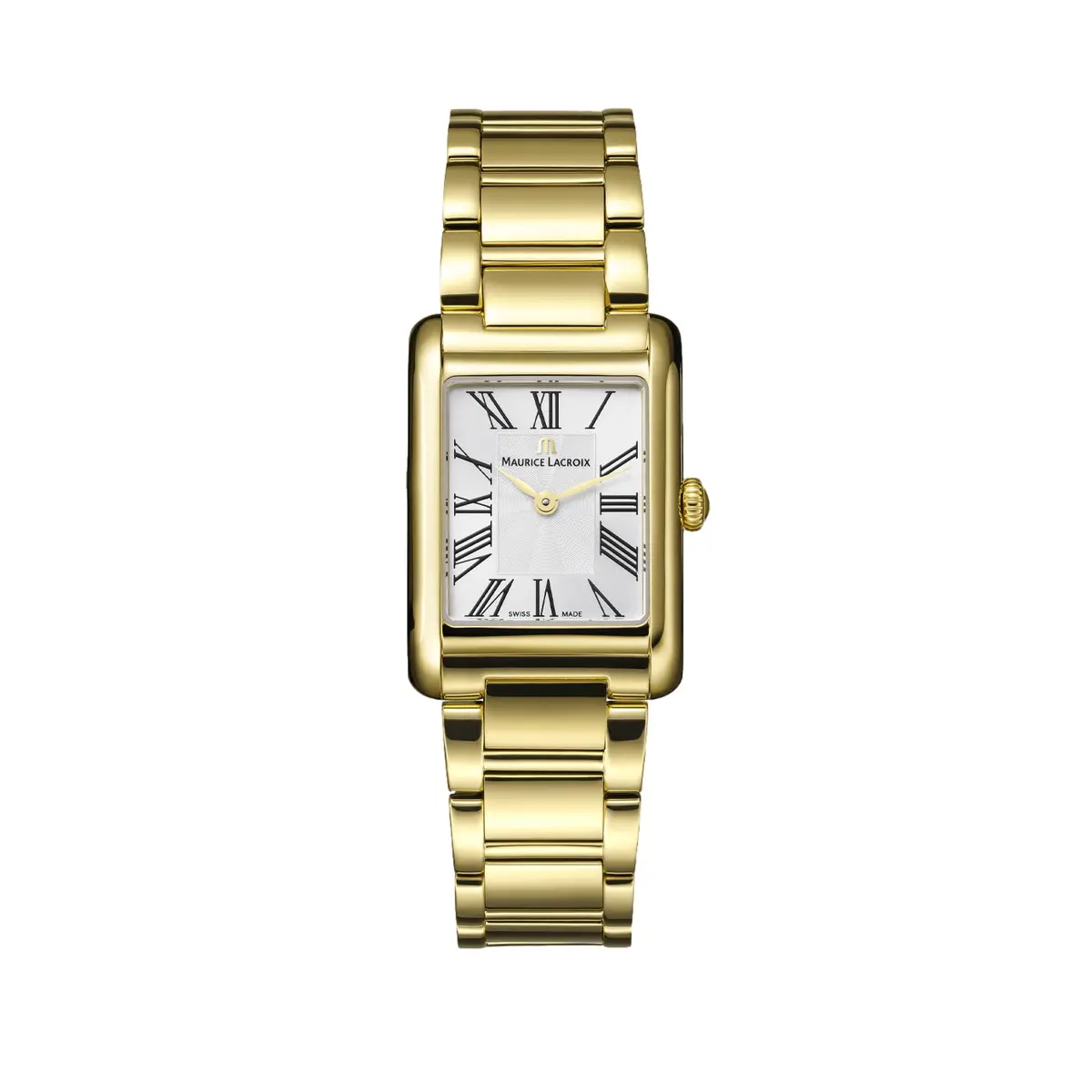 Fiaba Square Yellow Gold Pvd 24Mm - Silver On Bracelet 1