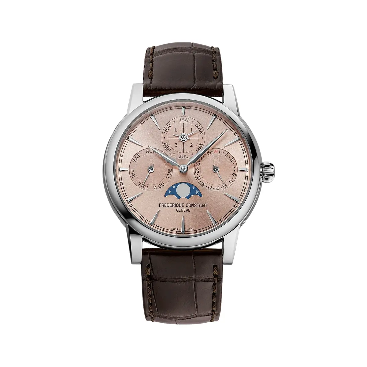 Classic Perpetual Calendar Manufacture 40Mm - Salmon On Leather Strap 1