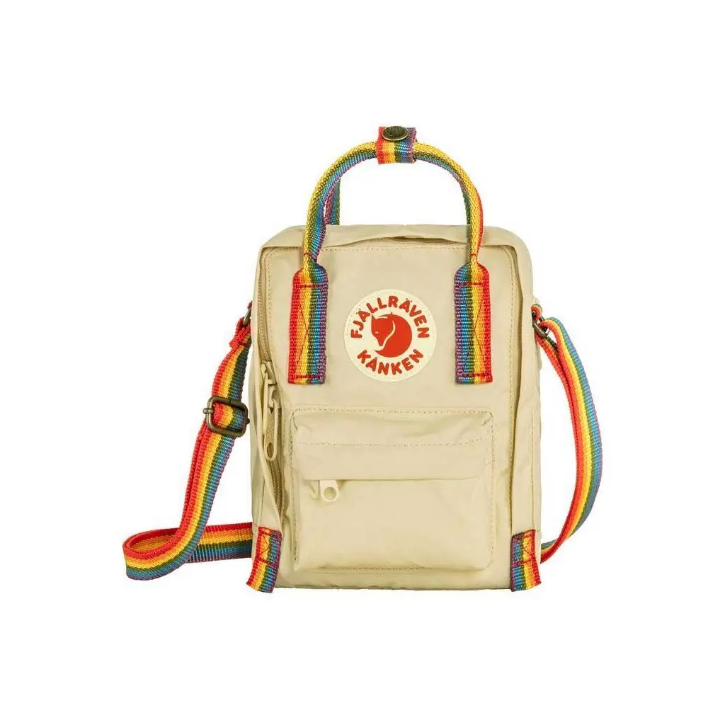 Fjallraven Kanken Rainbow Sling - Light Oak Rainbow 1