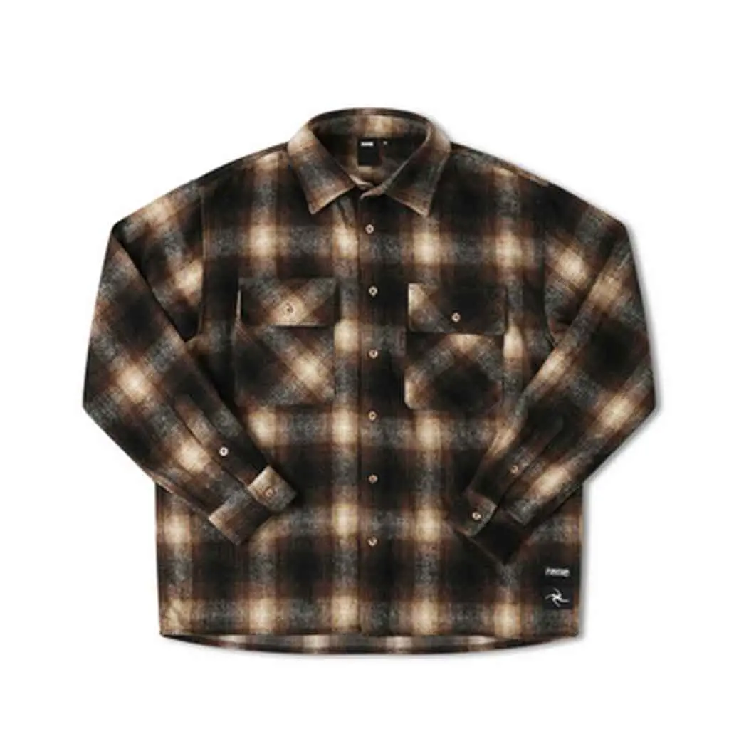 Former Dion Flannel L/S Shirt - Brown 1