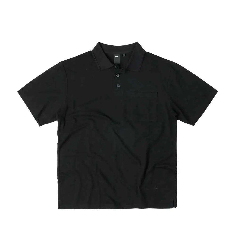 Former Uniform Ss Button Polo - Black 1