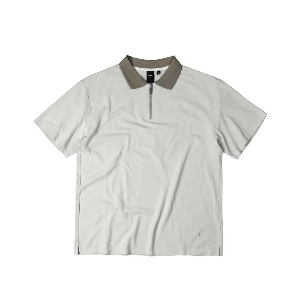 Former Uniform Ss Zip Polo - Stone 1