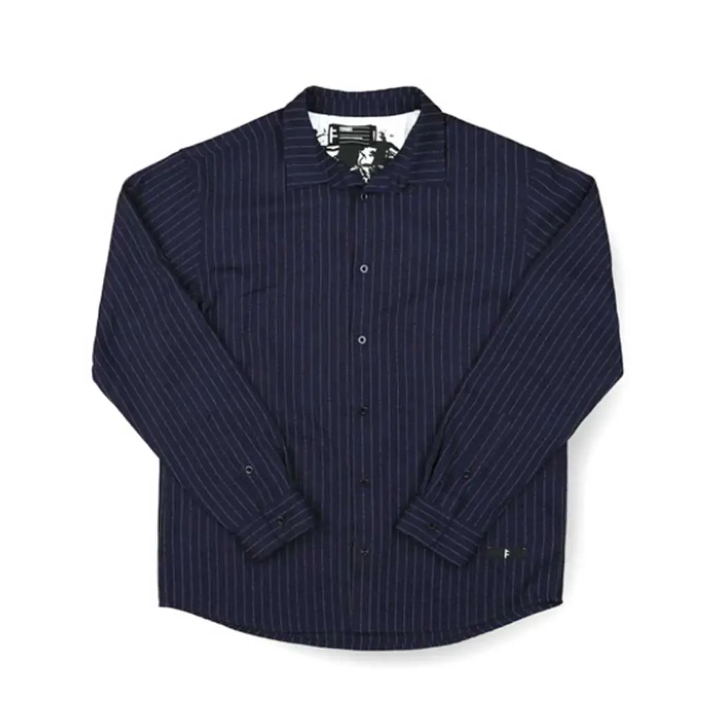 Former Vivian Stripe L/S Shirt - Navy 1