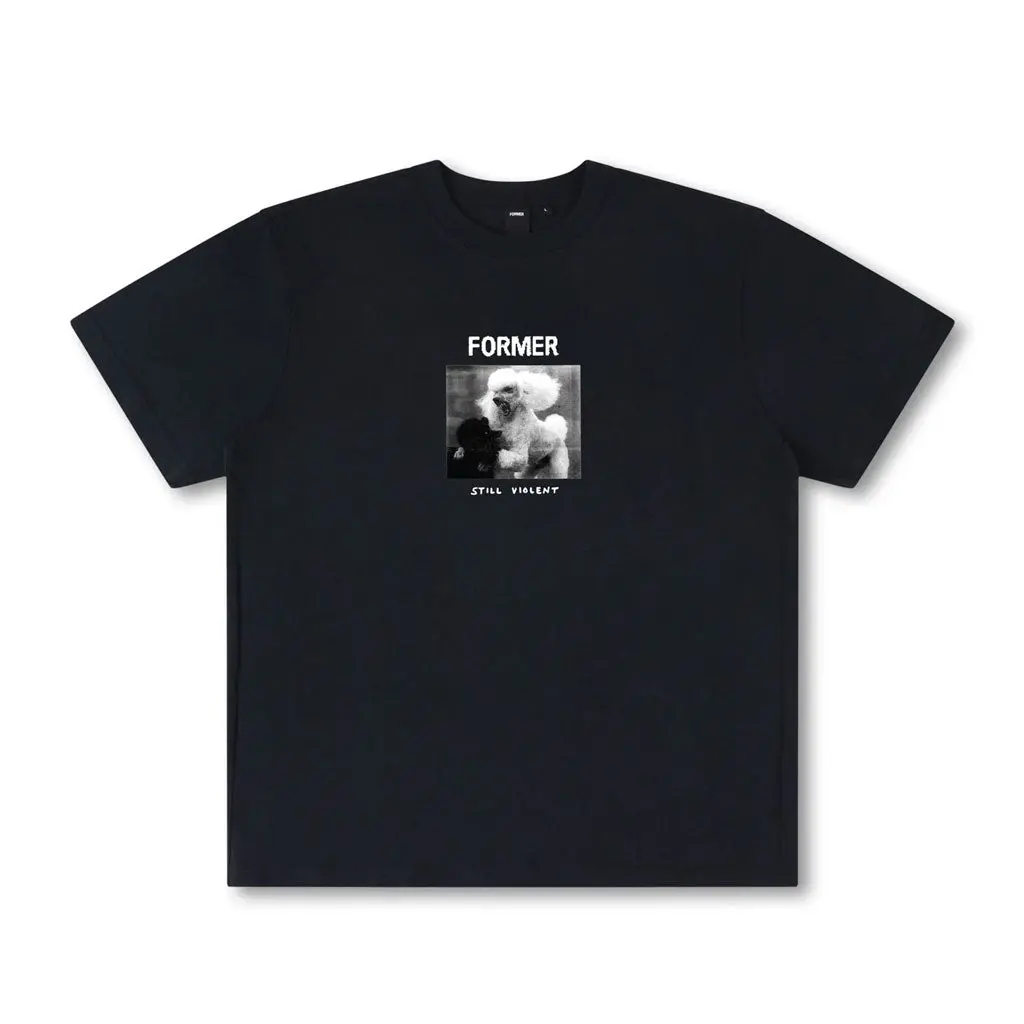 Former War Poodle S/S Tee - Washed Black 1