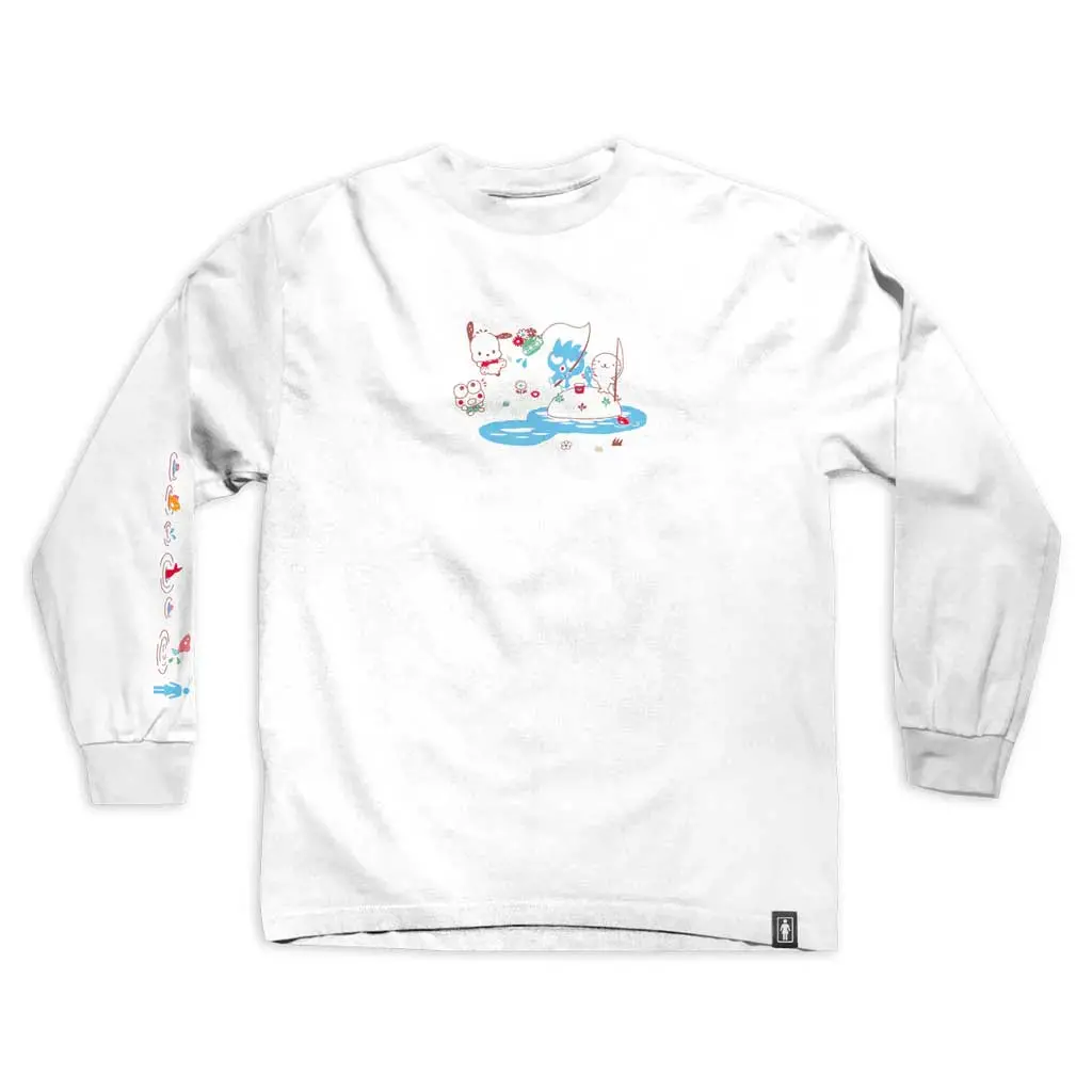 Girl X Sanrio Fishing L/S T-Shirt - White 1