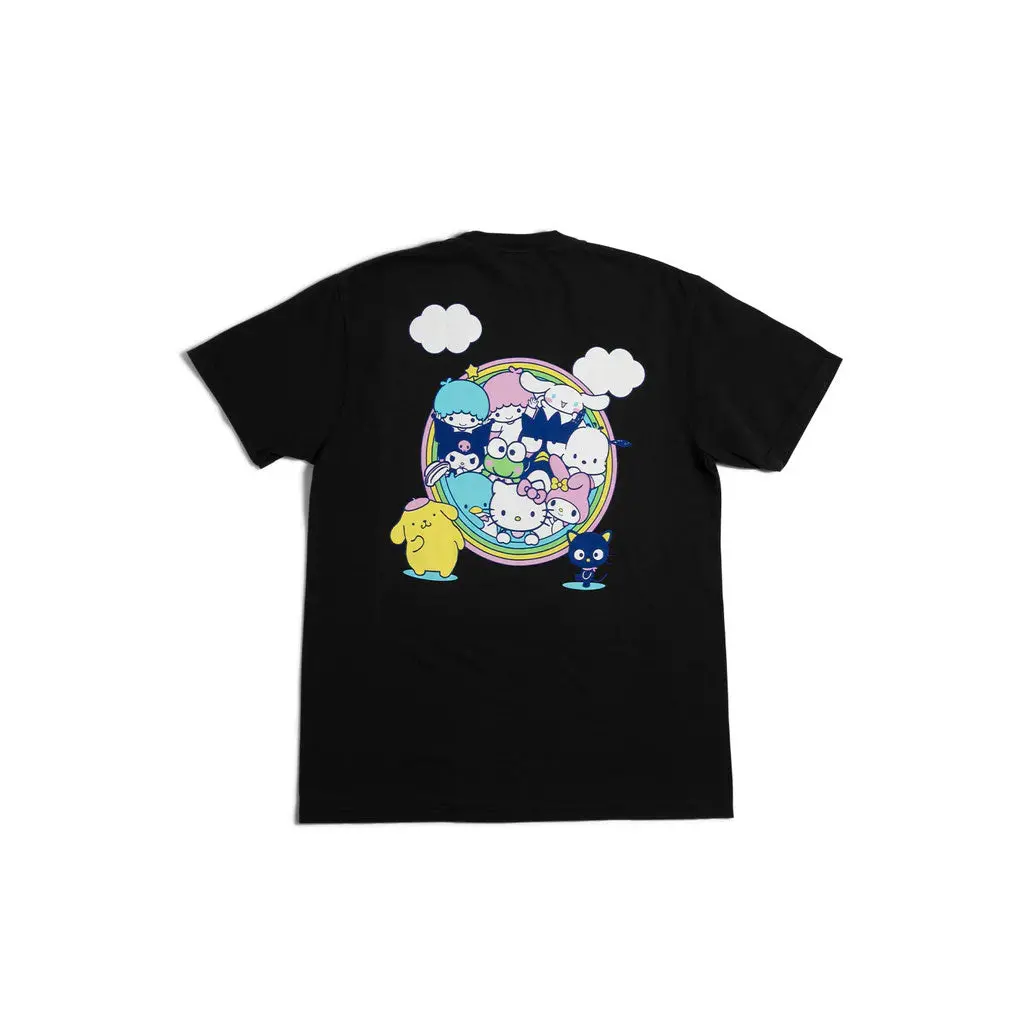 Girl X Sanrio Rainbow Circle S/S Tee - Black 1
