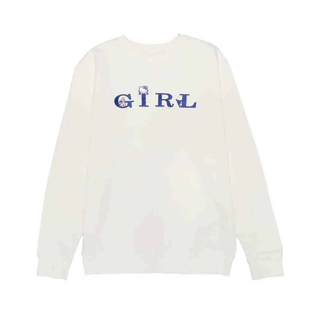 Girl X Sanrio Serif Kitty Crew Neck - Cream 1