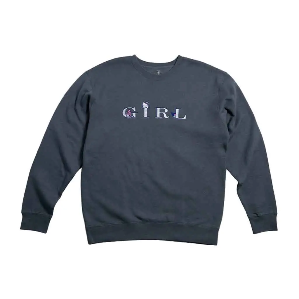 Girl X Sanrio Serif Kitty Crew Neck - Storm 1