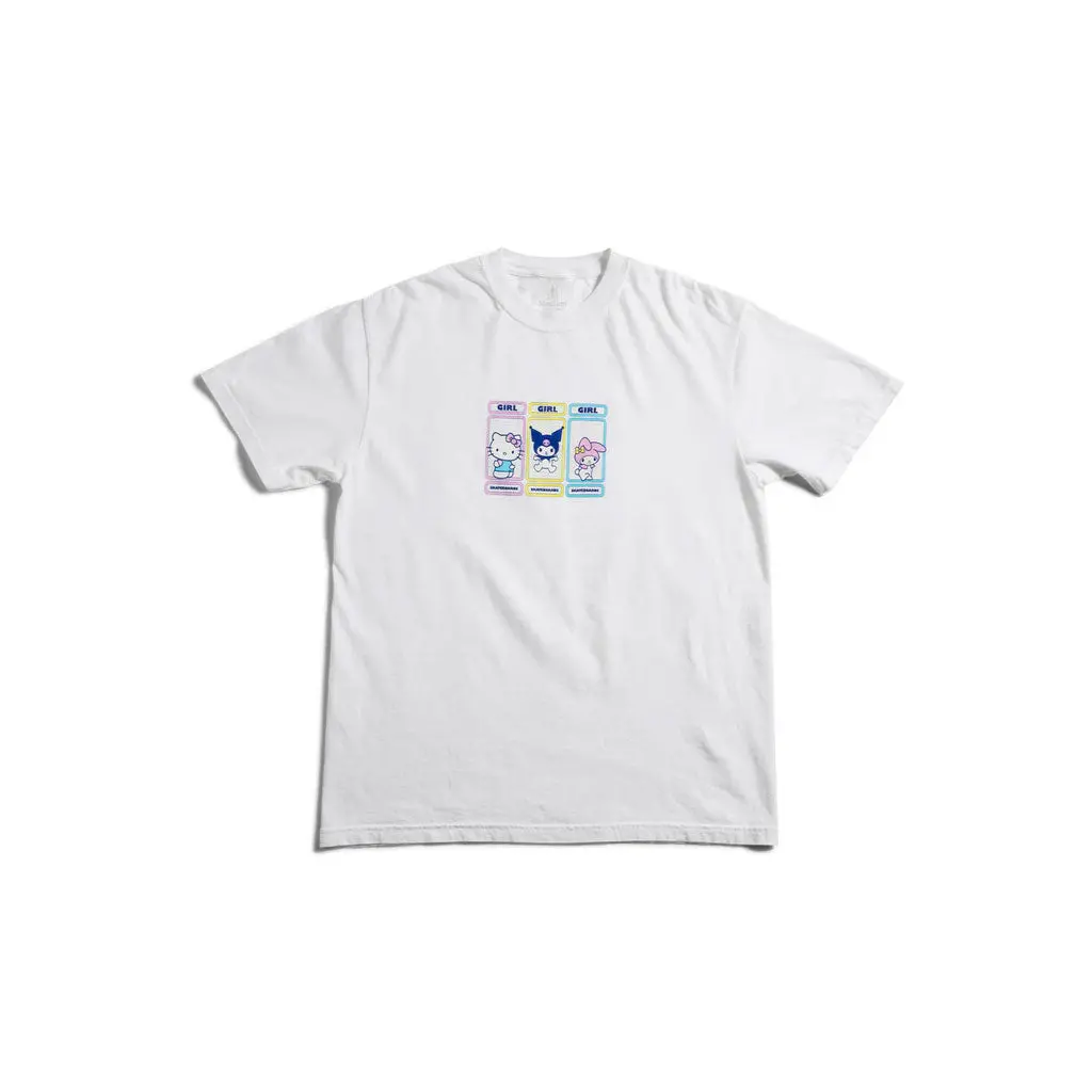 Girl X Sanrio Rainbow Triple Og S/S Tee - White 1