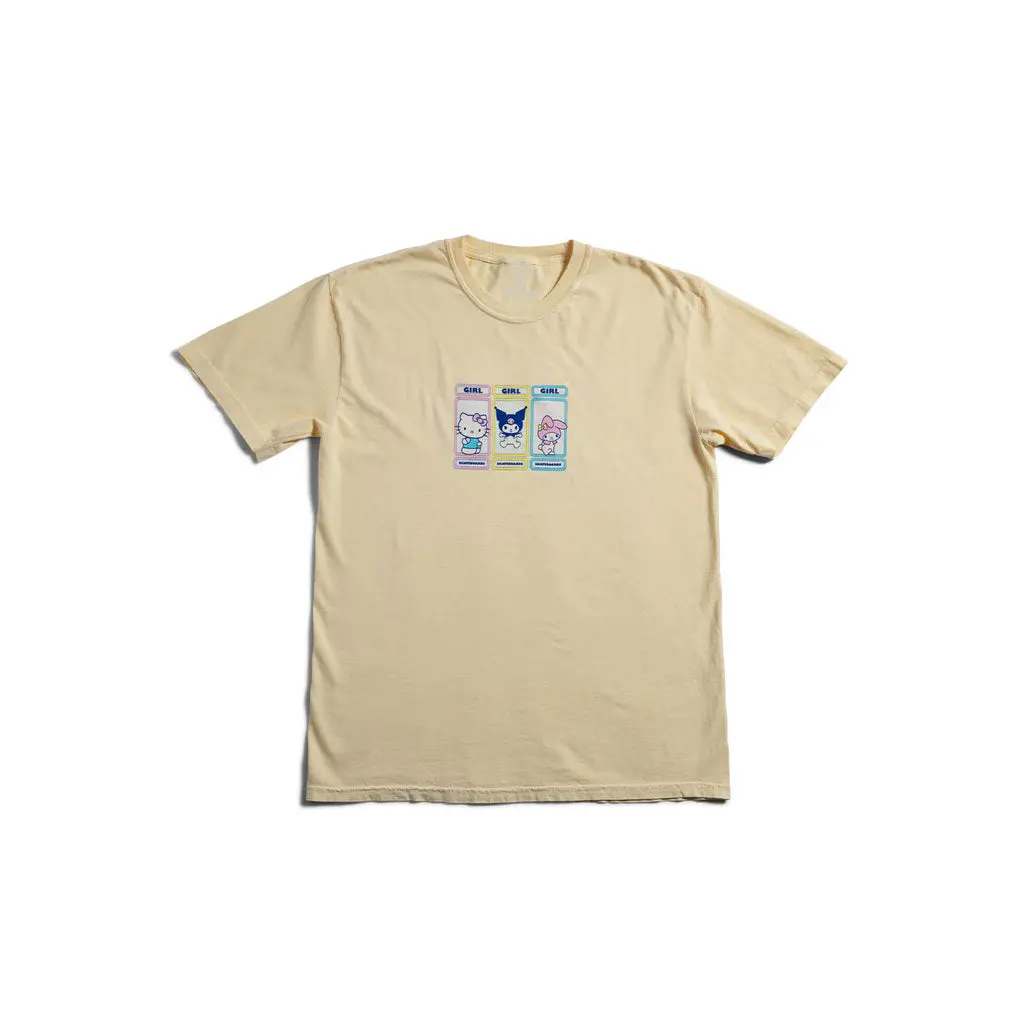 Girl X Sanrio Rainbow Triple Og S/S Tee - Yellow 1