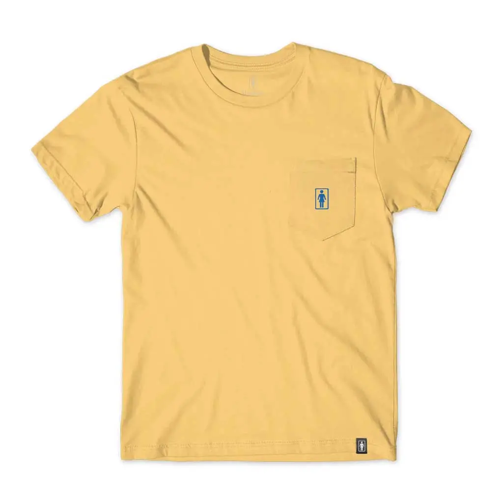 Girl Best Of Both Pocket S/S Tee - Mustard 1
