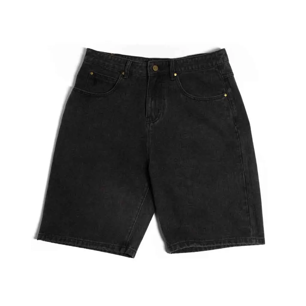 Girl Jean Shorts - Washed Blue 1