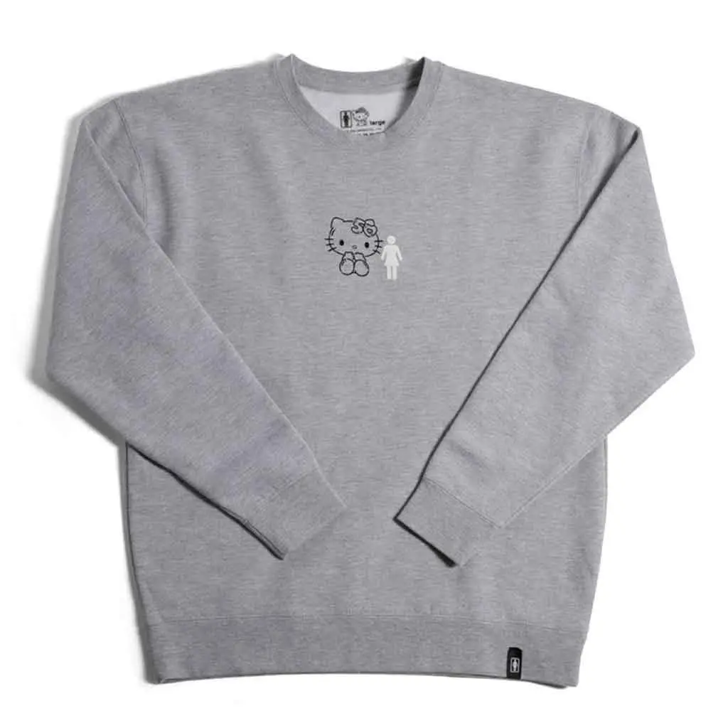 Girl X Sanrio Partners Crew - Athletic Heather 1