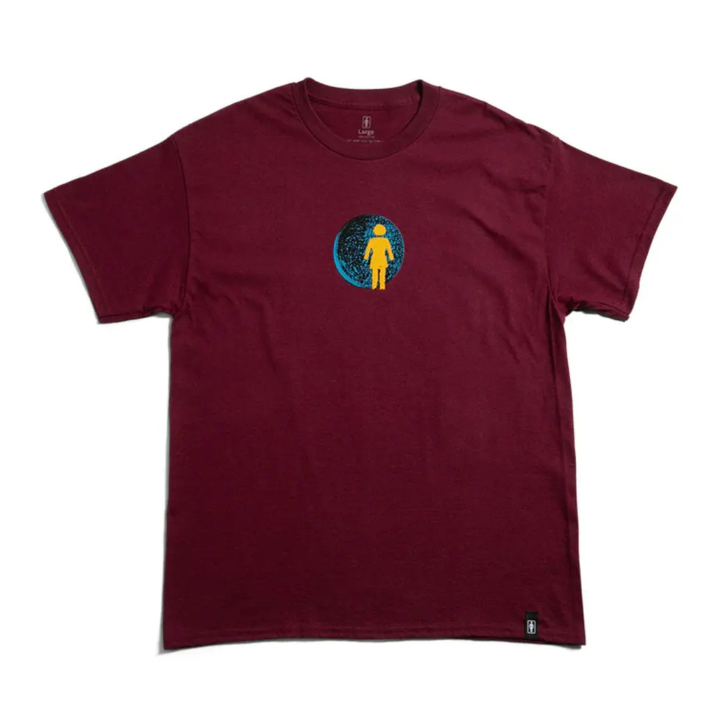 Girl Sphere S/S Tee - Burgundy 1