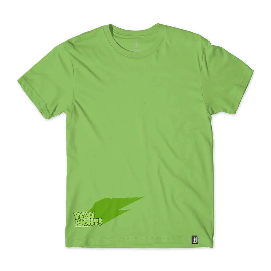 Girl X Yeah Right Shadow S/S Tee - Lime 1