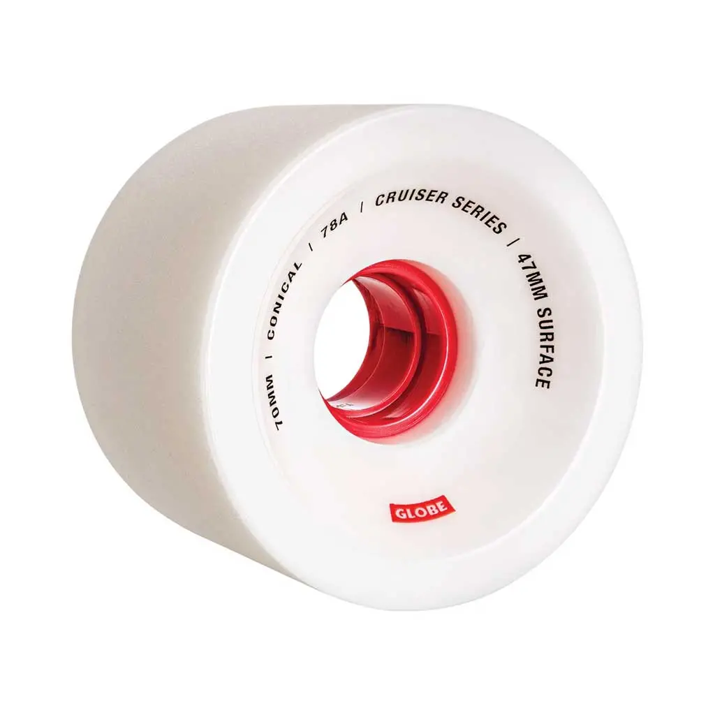 Globe Skate Conical Cruiser 70Mm Wheel - White/Red 1