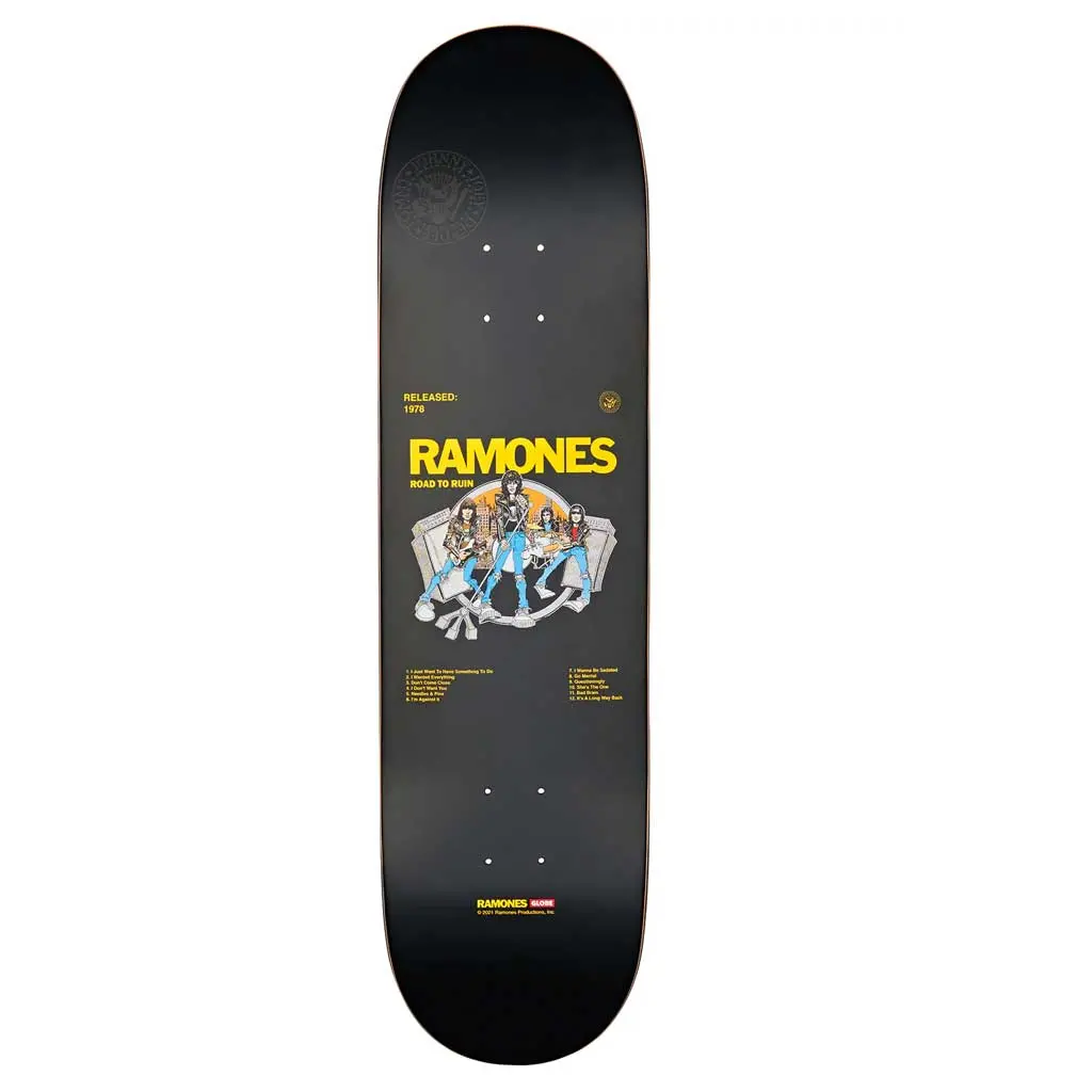 Globe Ramones 8.25" Deck - Road To Ruin 1