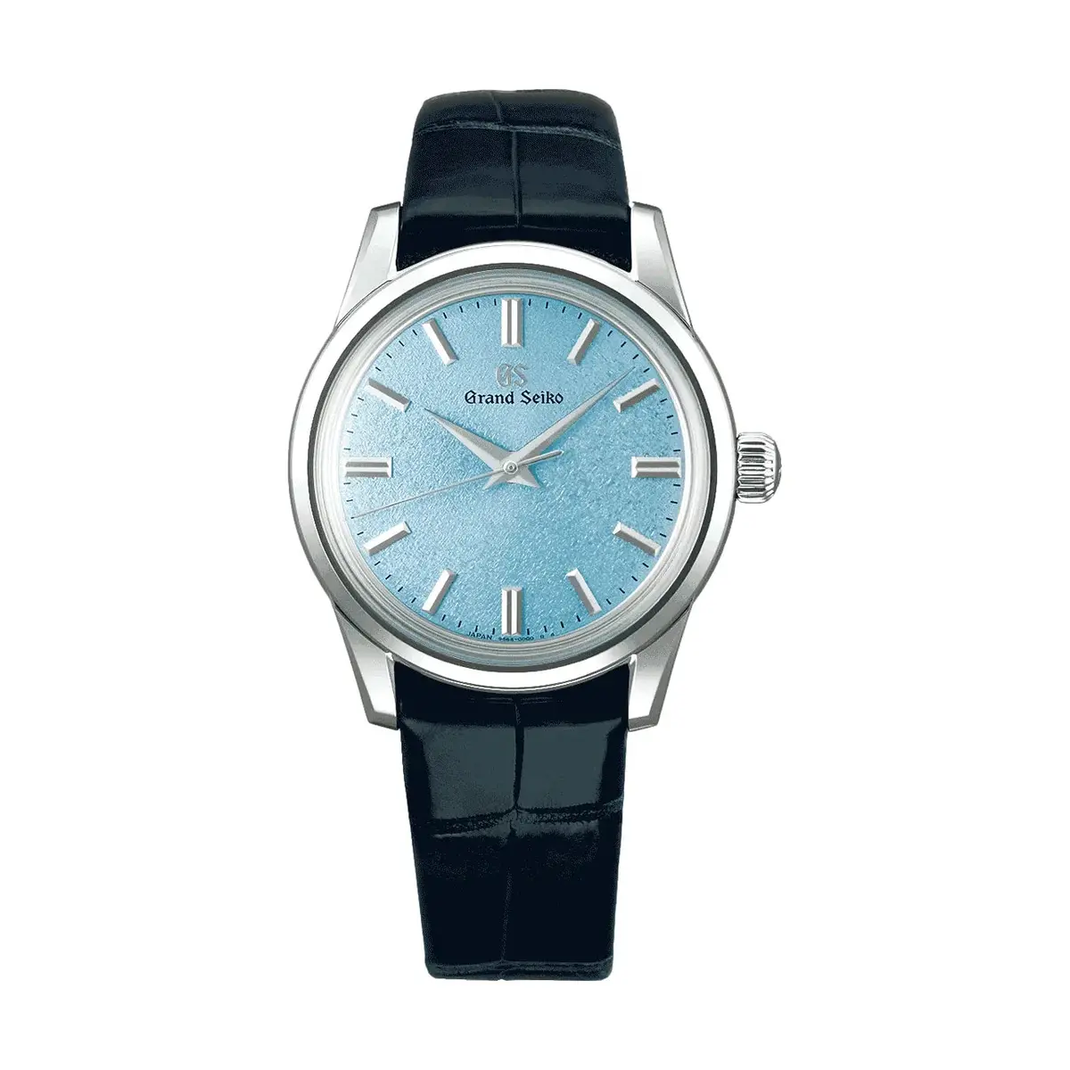Sbgw283 Elegance Mechanical 37.3Mm - Blue On Leather Strap 1
