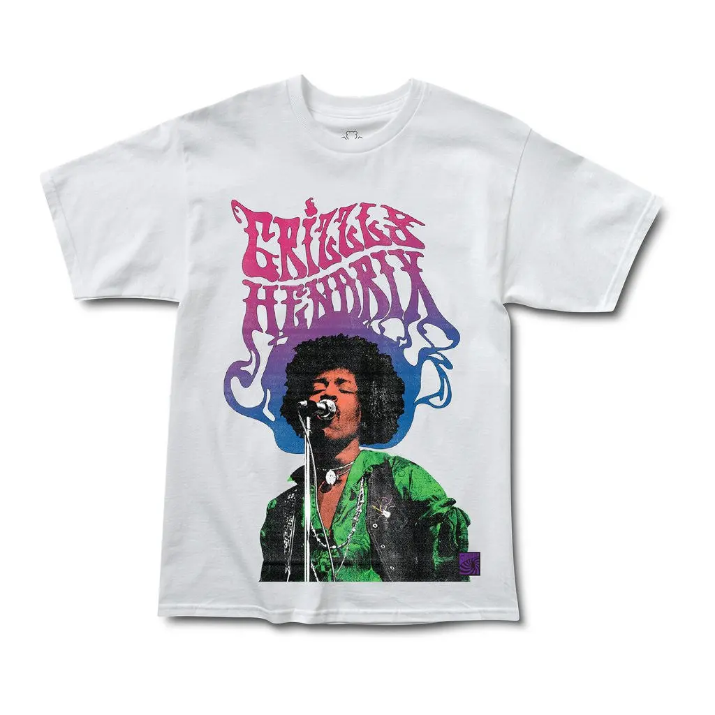 Grizzly Hendrix Washed Tee - White 1