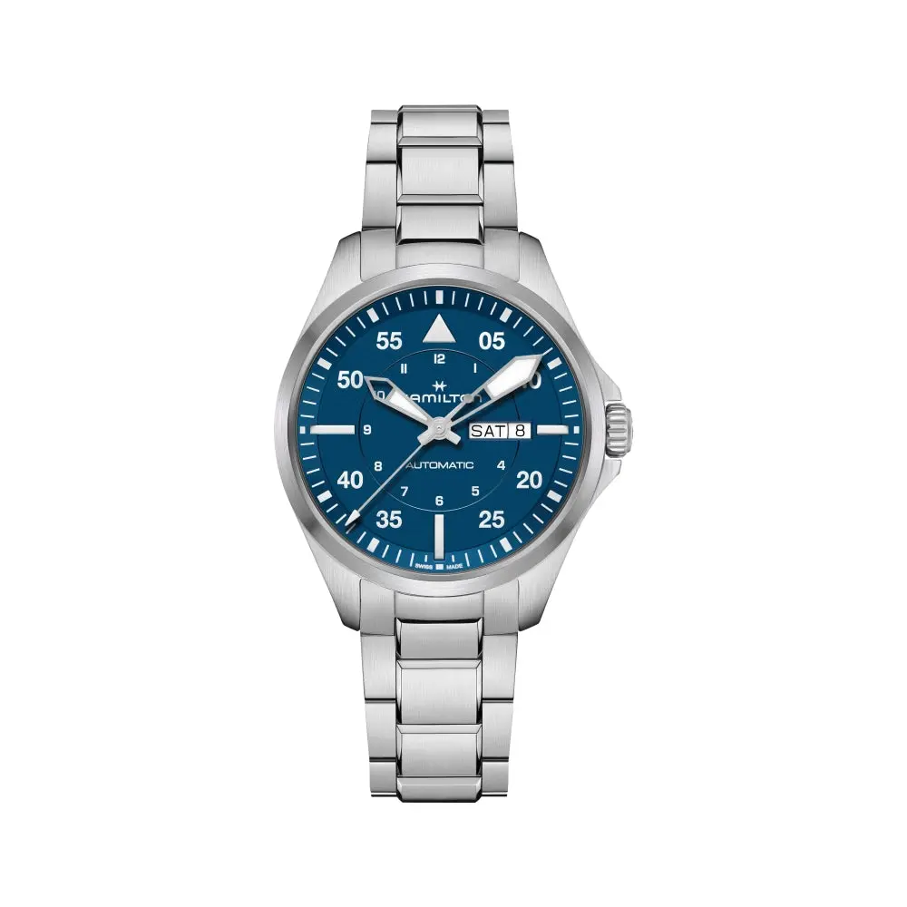 Pilot Day Date 42Mm Blue Dial On Bracelet 1