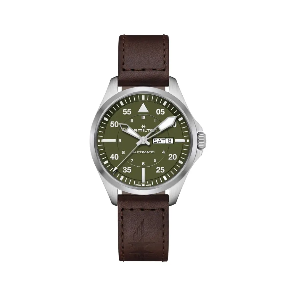 Pilot Day Date 42Mm Green Dial On Strap 1