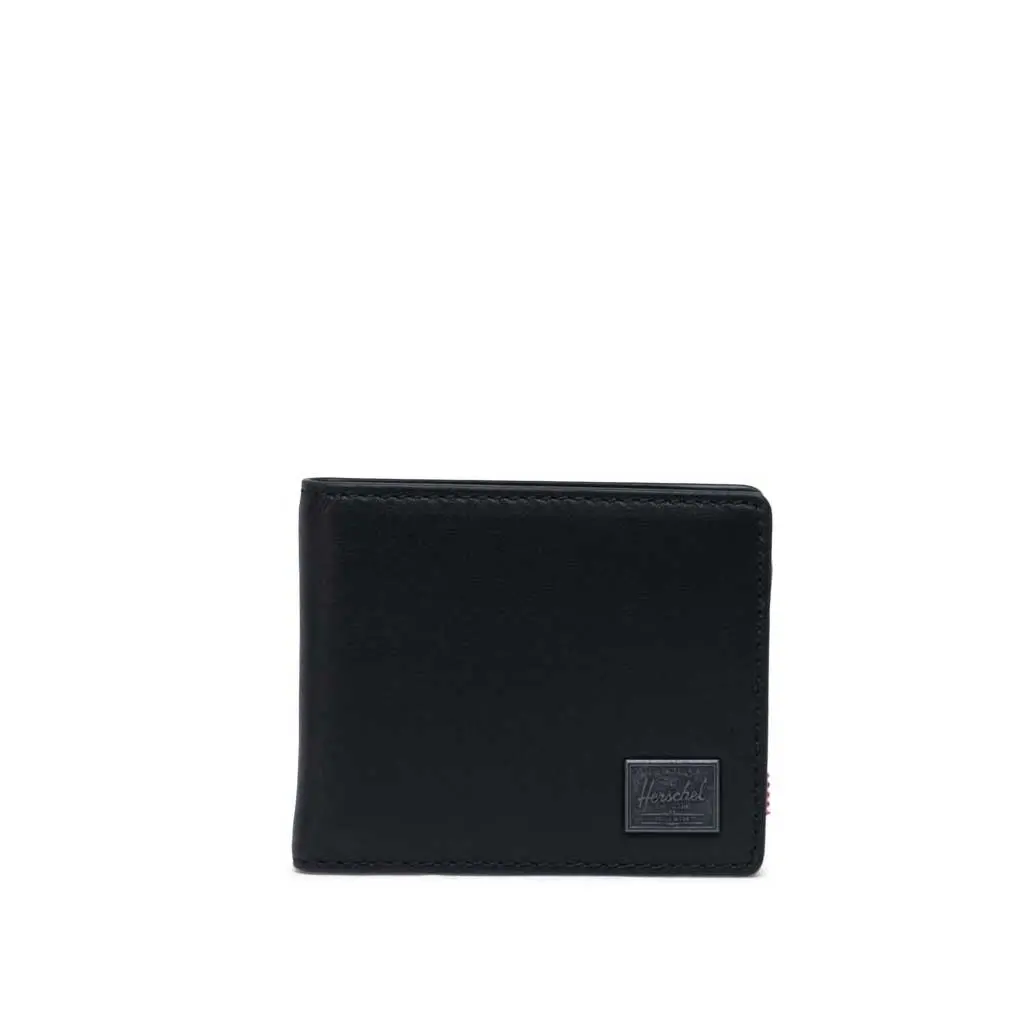 Herschel Hank Leather Wallet - Black Leather 1