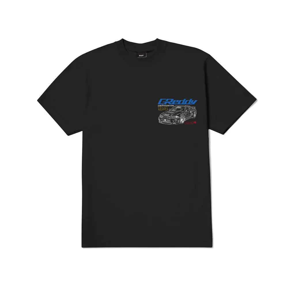 Huf X Greddy Diagram S/S Tee - Black 1
