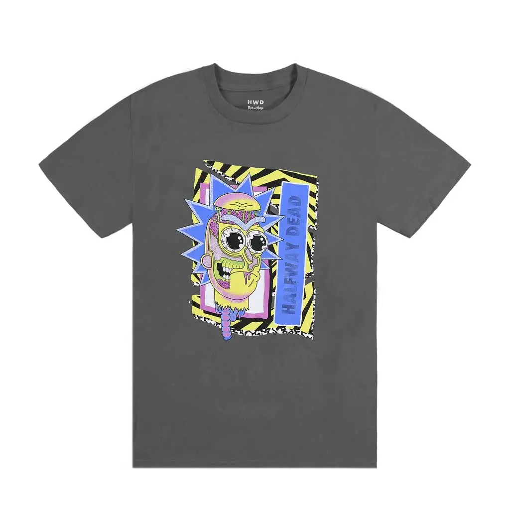Halfway Dead X Rick & Morty Abstract Tee - Granite 1