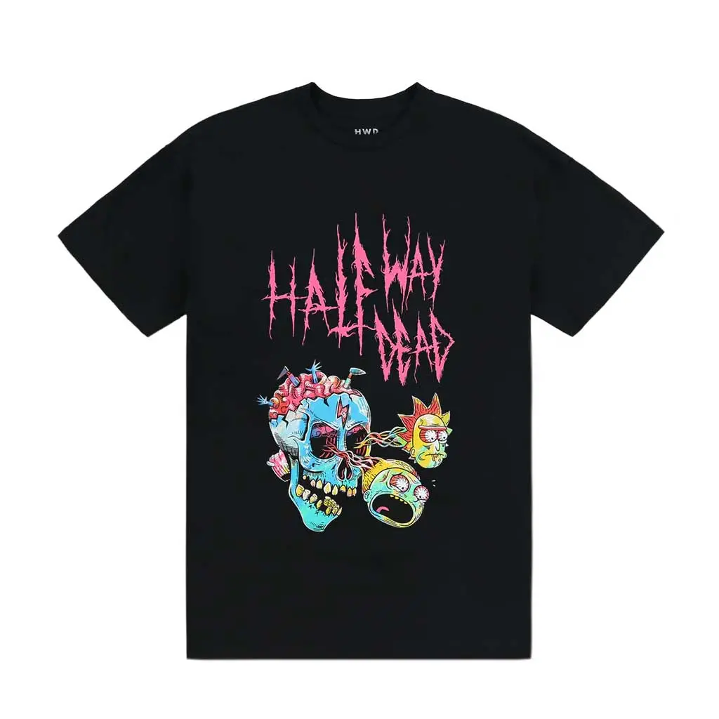 Halfway Dead X Rick & Morty Baked Tee - Black 1