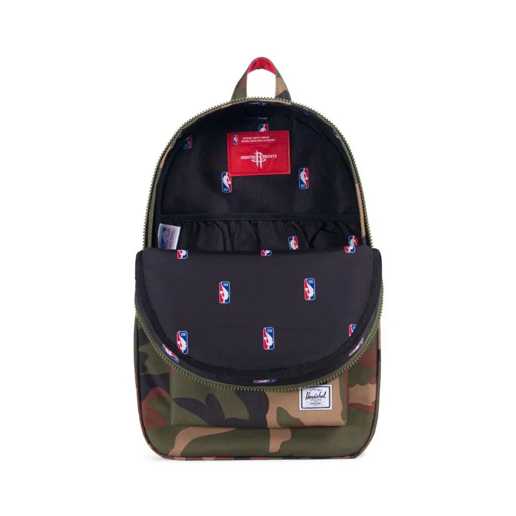Herschel Settlement Nba Superfan Rockets Backpack - Woodland Camo 2