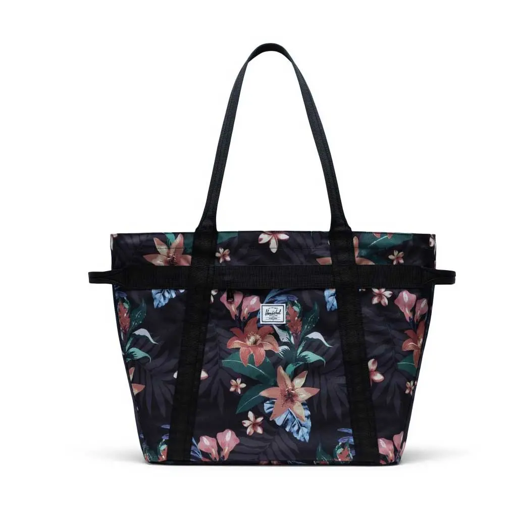Herschel Alexander Zip Tote Bag -  Summer Floral Black 1