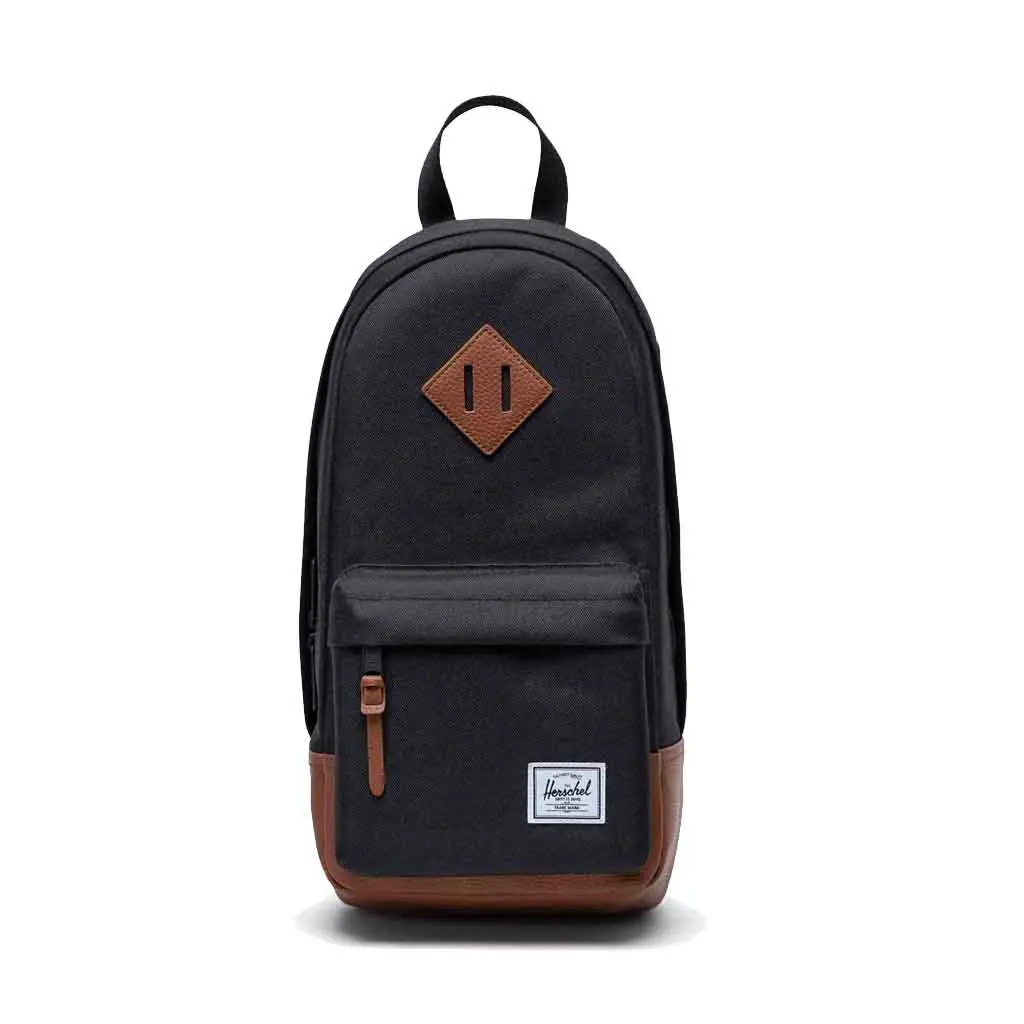 Herschel Heritage Shoulder 8L Bag - Black/Tan 1