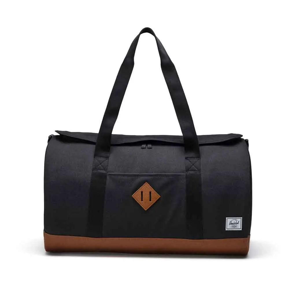 Herschel Heritage Duffel Bag - Black/Saddle 1