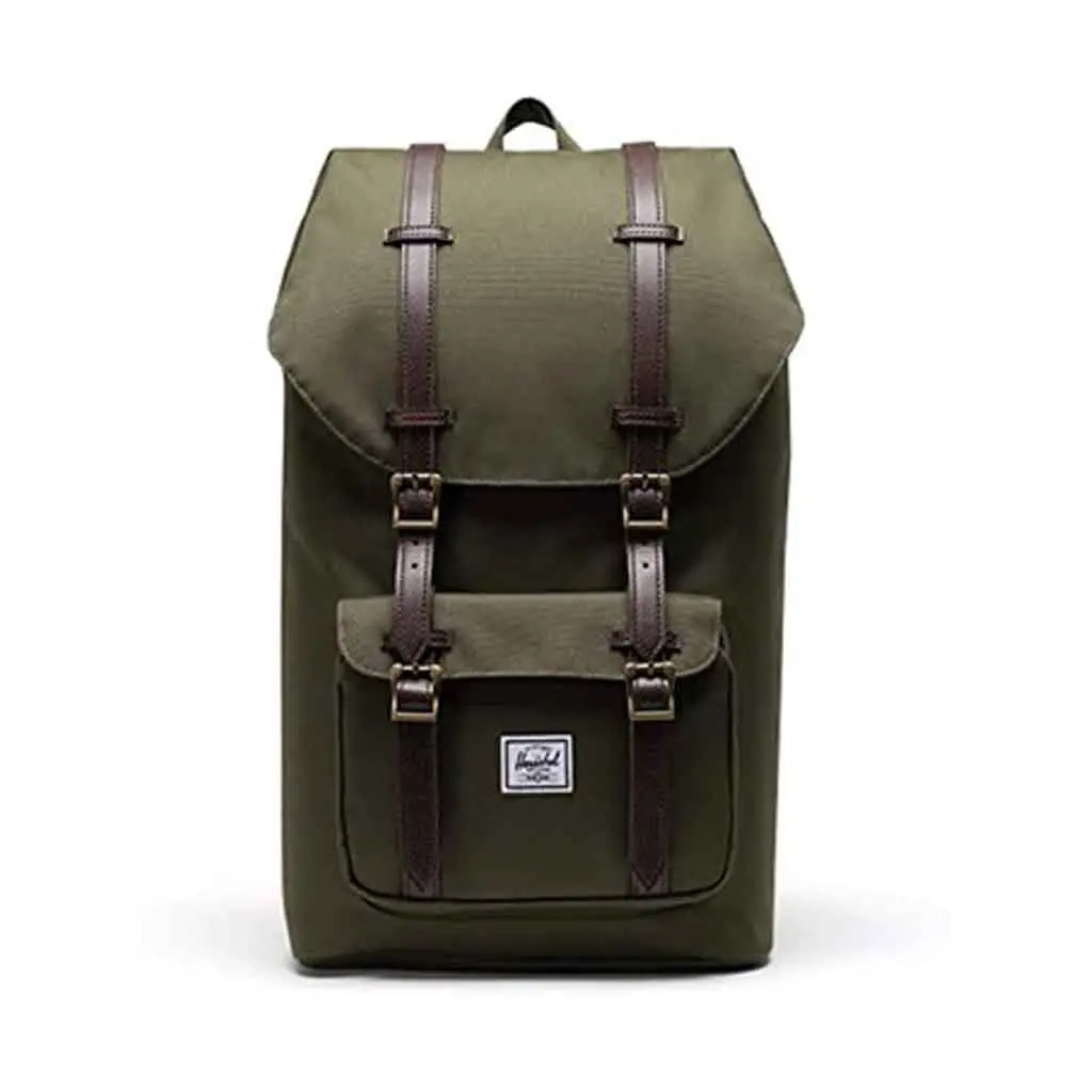 Herschel Little America Backpack - Ivy Green/Coffee 1