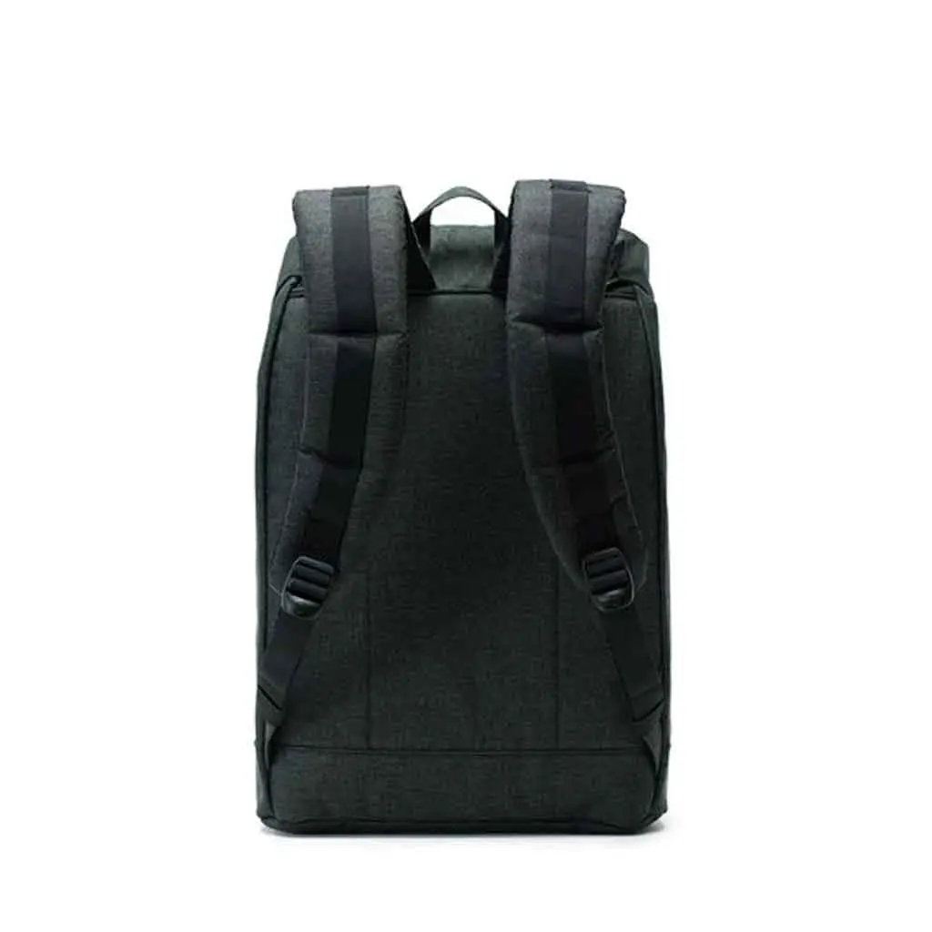 Herschel Retreat Backpack - Black Crosshatch/Black Rubber 2