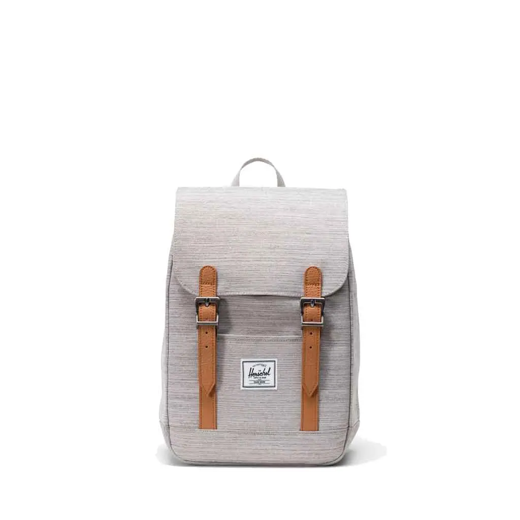 Herschel Retreat Mini Backpack - Light Grey Crosshatch 1