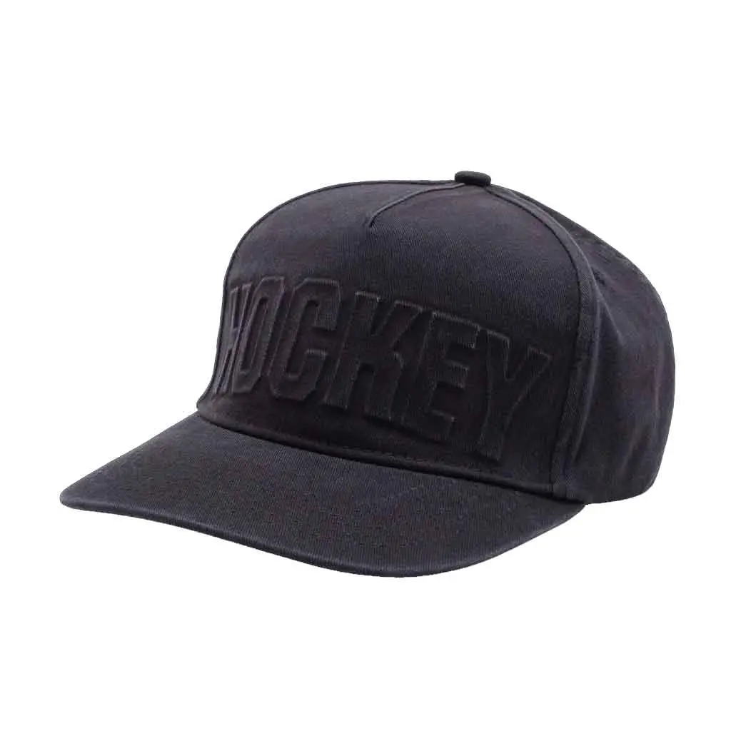 Hockey Embossed Hat - Black 1