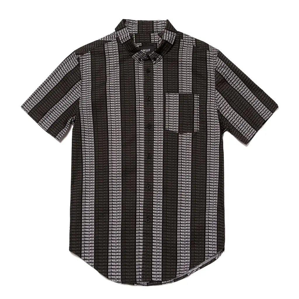 Huf Alandale S/S Woven Shirt - Black 1