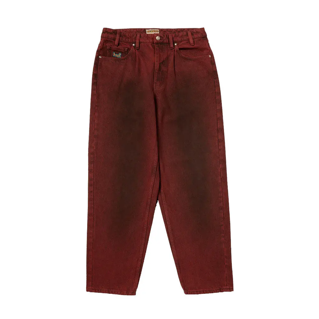 Huf Cromer Washed Pant - Lava Red 1