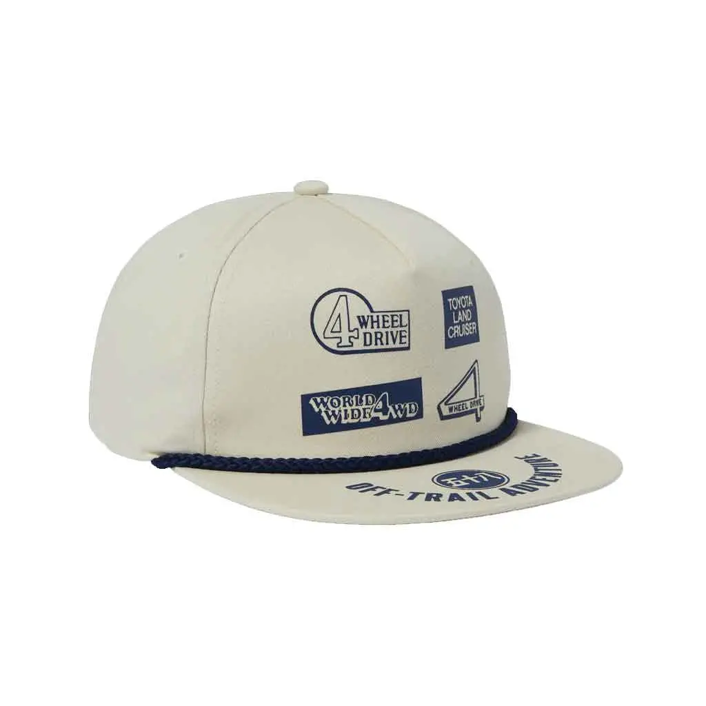 Huf X Toyota 4 Wheel Driver Trucker Hat - Natural 1