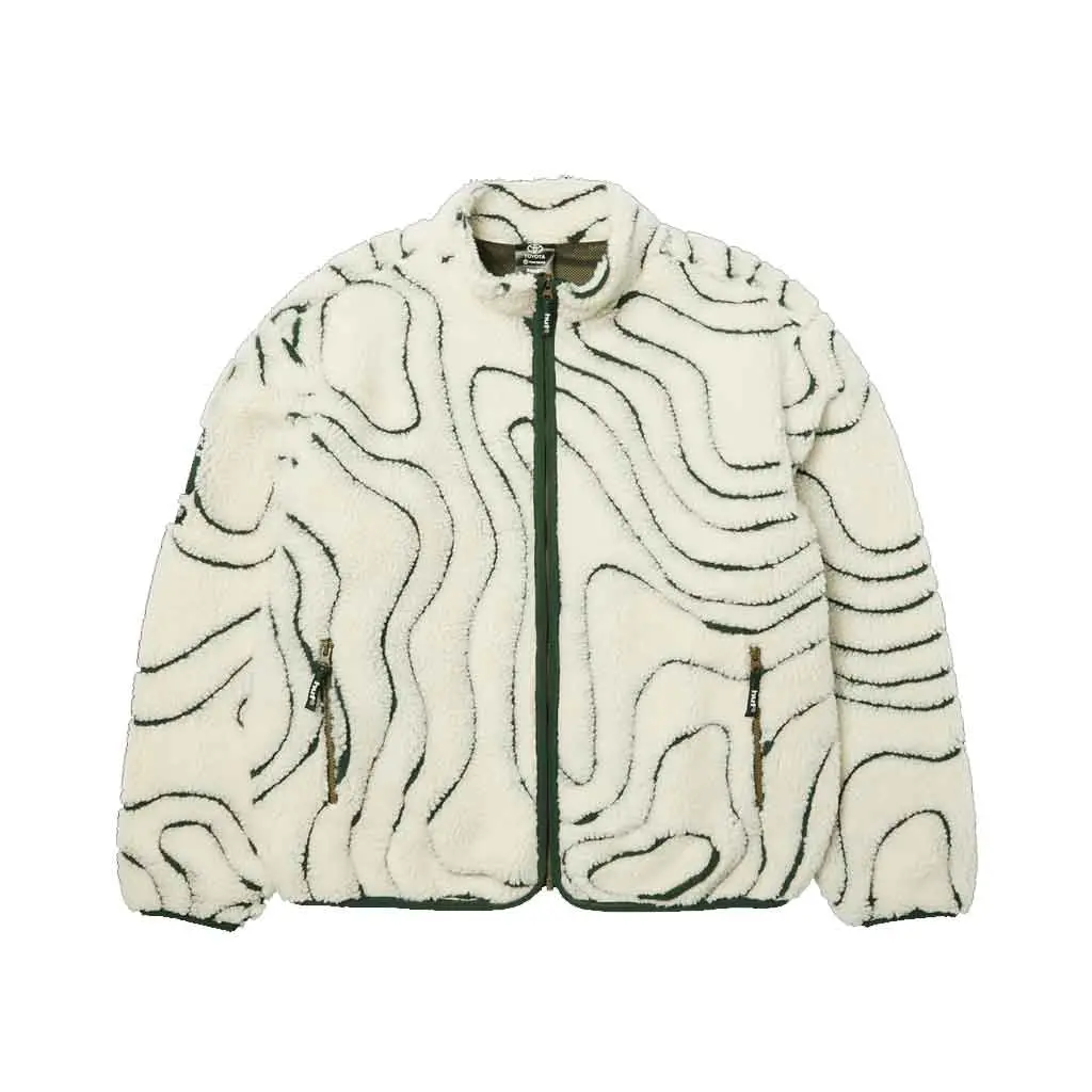 Huf X Toyota Topography High Pile Jacket - Natural 1