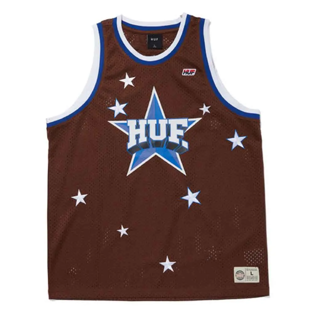 Huf All Star Basketball Jersey - Brown 1