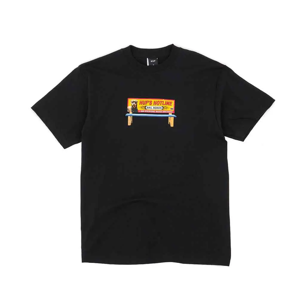 Huf Bail Bonds S/S Tee - Black 1