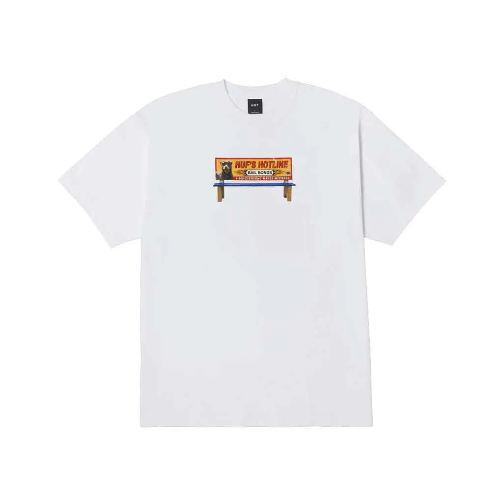 Huf Bail Bonds S/S Tee - White 1
